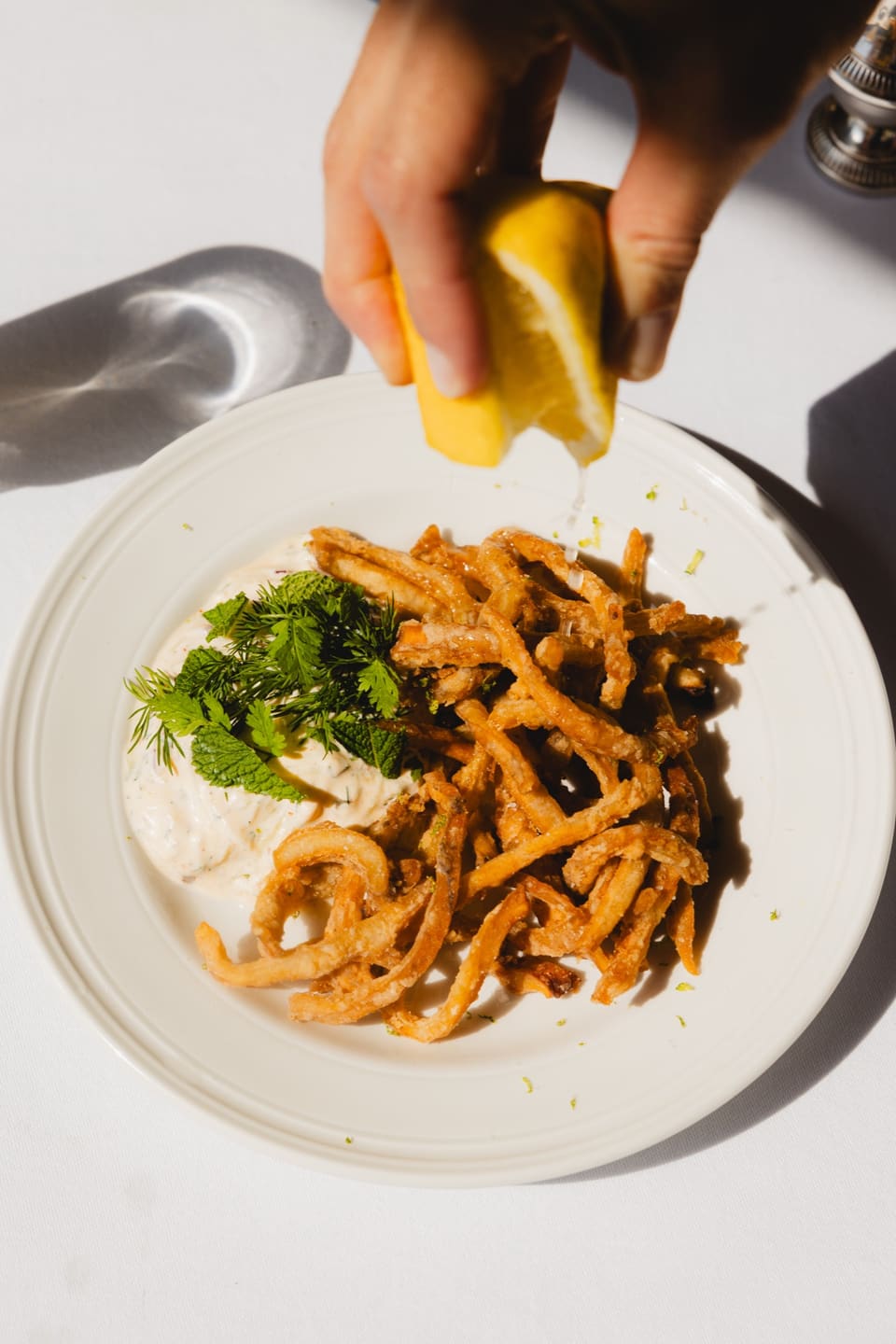 Friture de la mer, citron pressé à la main